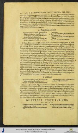 Titulus XV. De Vulgari Substitutione.