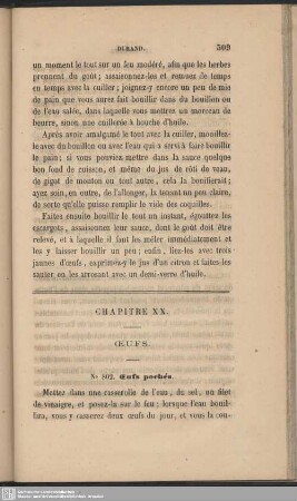 Chapitre XX. Œufs