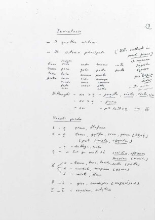 7-14, Inventario
