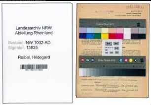 Entnazifizierung Hildegard Reibel, geb. 03.08.1914 (Verw.Angestellte)