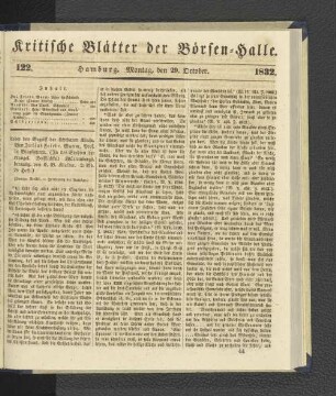 122. 29. Oktober 1832