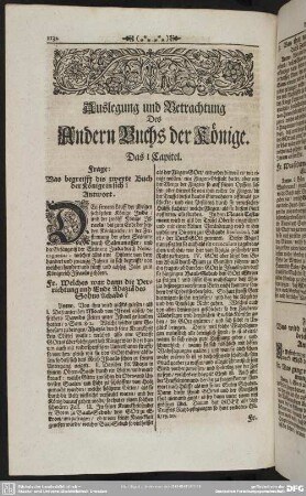 Auslegung und Betrachtung Des Andern Buchs der Könige