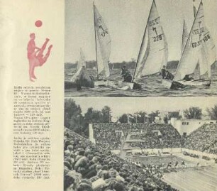 Segelregatta auf dem Müggelsee ; Schwimmstadion "Karl Friedrich Friesen"