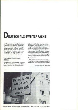 Deutsch als Zweitsprache