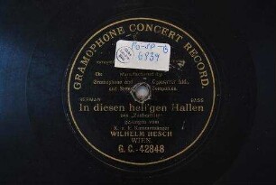In diesen heil'gen Hallen aus "Zauberflöte"