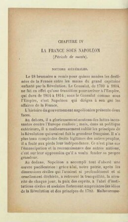 La France sous Napoléon (Période de succès)