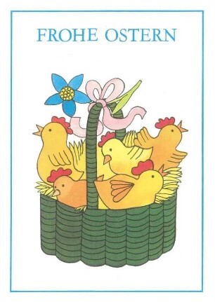 Bildpostkarten "Frohe Ostern"