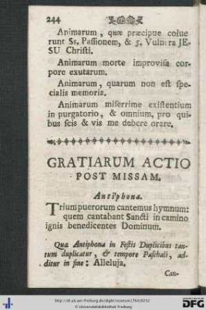 Gratiarum Actio Post Missam.