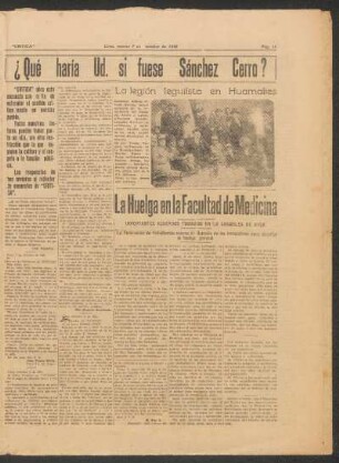 La legión leguiísta en Huamalies - [Fotografía]