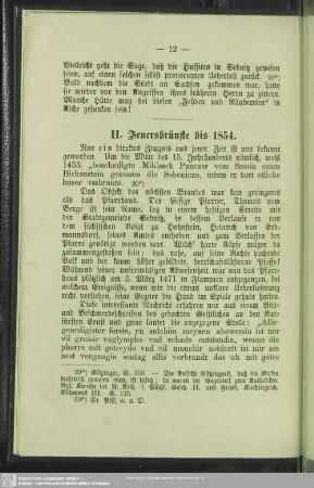 II. Feuersbrünste bis 1854