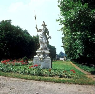 Statue eines Hellebardiers