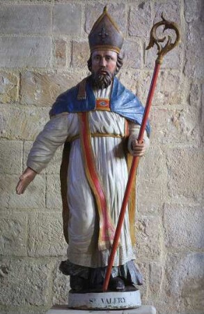 Frankreich. Haute Normandie. Seine Maritime. Varengeville. Kirche. Statue Saint Valery