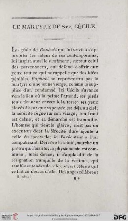 Le Martyre de Ste. Cécile