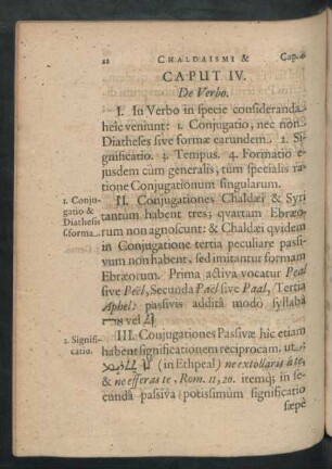 Caput IV. De Verbo.