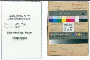 Entnazifizierung Walter Luenenschloss , geb. 09.03.1901 (Kaufmaennischer Angestellter)