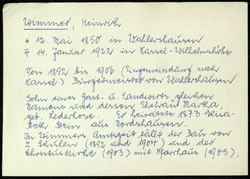 Wimmer, Heinrich