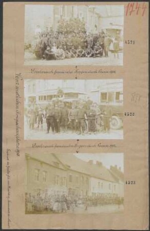 Durchmarsch französischer Truppen durch Couvin 1914