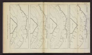 Taf. VI. Gestaltung des Strombettes der Norder Elbe bei Billwärder im Jahre 1845