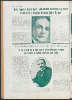 Ha sido designado para un nuevo destino el enviado extraordinario y ministro plenipotenciario de Venezuela, Doctor Pedro César Dominici