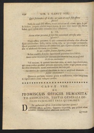 Caput VIII. De Promiscuis Officiis Humanitatis Exercendis, Tertio Generali Officio Cuiuslibet Erga Quemlibet
