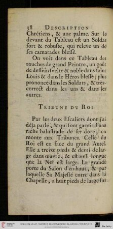 Tribune du Roi