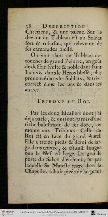 Tribune du Roi
