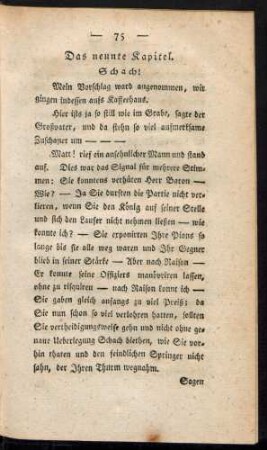 Das neunte Kapitel. Schach!