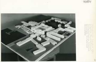 Galerien [Geschäftshaus], Potsdam (Diplomarbeit bei Willy Kreuer): Modellfoto