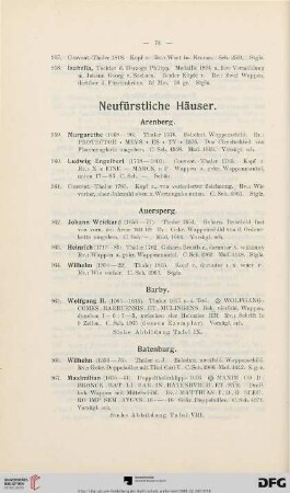 Neufürstliche Häuser (Nr. 959- 1185)