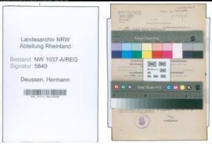 Entnazifizierung Hermann Deussen , geb. 00.00.0000 (Stadtinspektor)