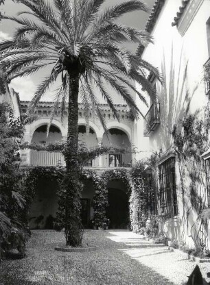 Der schöne Patios des Stierkampfmuseums in Cordoba