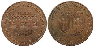 Hamburg: Medaille auf die Einweihung des Elbtunnels