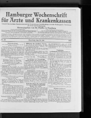Kassenärztliche Vereinigung für dem Bezirk Altona.