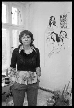 Mirka Meschgang (sorb. Měrka Meškankec, *1968, später verheiratete Pawlik (sorb. Pawlikowa)), Berlin; sorbische Malerin