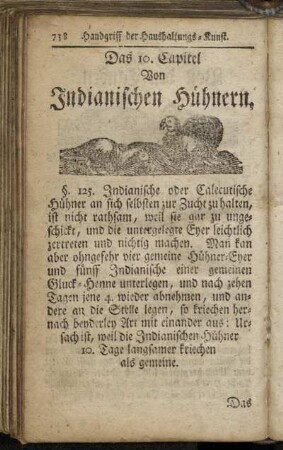 10. Von Indianischen Hühnern
