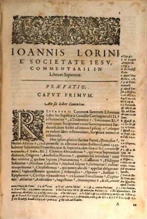 Commentarii in librum Sapientiae