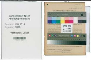 Entnazifizierung Josef Verhooren , geb. 07.03.1905 (Holzhaendler)