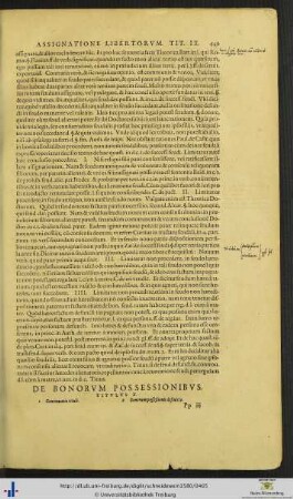 Titulus X. De bonorum possessionibus.
