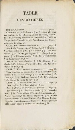 Table Des Matières