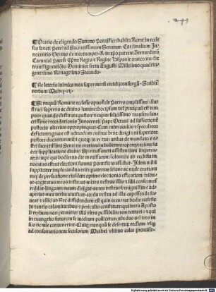 Oratio de eligendo summo pontifice : Rom, 1492.08.06