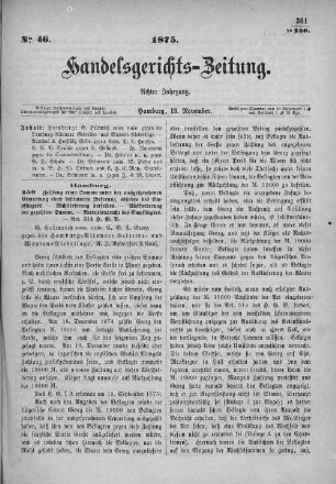 No. 46. 13. November 1875