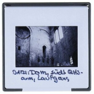 Bari, Kathedrale San Sabino : Südlicher Querhausarm