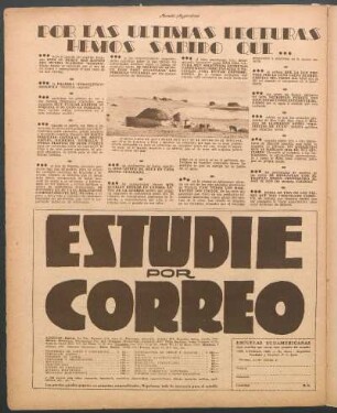 Por las últimas lecturas hemos sabido que...