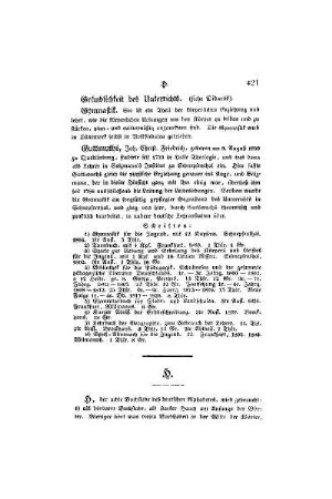 Gründlichkeit des Unterrichts. (siehe Didaktik)