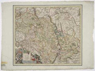 Karte vom Kurfürstentum Pfalz, 1:310 000, Kupferstich, um 1680