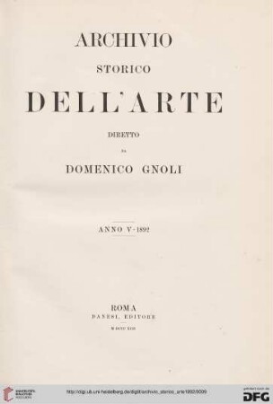 5: Archivio storico dell'arte