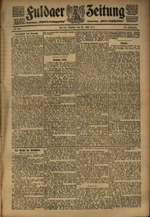 Ausgabe vom Montag, den 24. Juli 1911.