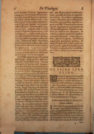 Cvrsvs Theologicvs, In Qvo Controversiae Omnes De Fidei Dogmatibvs, Hoc Secvlo exagitatae, nominatim inter nos & Pontificios, pertractantur : In 2 tomos divisus, [1]