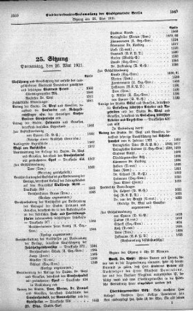 Sitzung 25, 26. Mai 1921