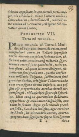Propositio VII. Terra est rotunda.